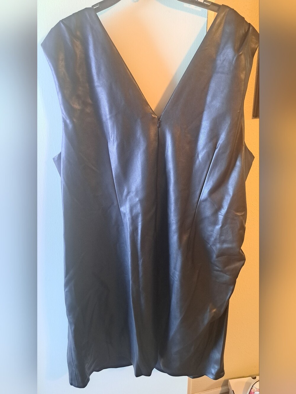 🔥 NWT Ashley Graham Buttery Soft Faux Leather Dress | Size 28W | - Picture 8 of 8
